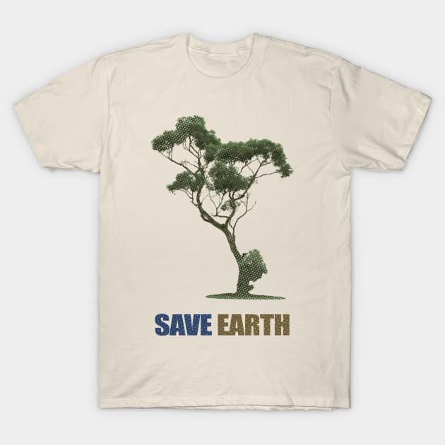 Save The Earth With Our Hearts T-Shirt by KokaLoca